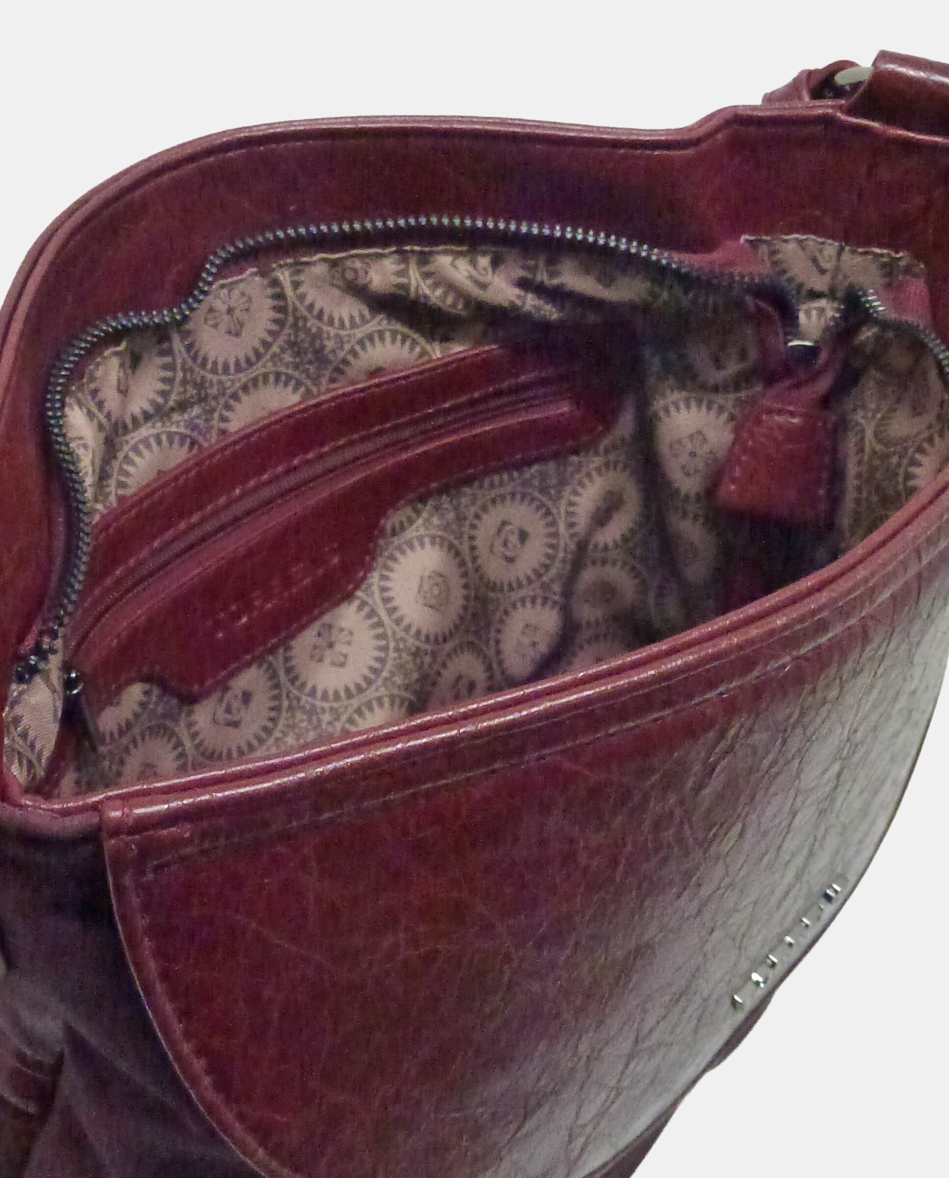 Bolso tipo hobo con asa extraible - Torrens - Granate Granate-3