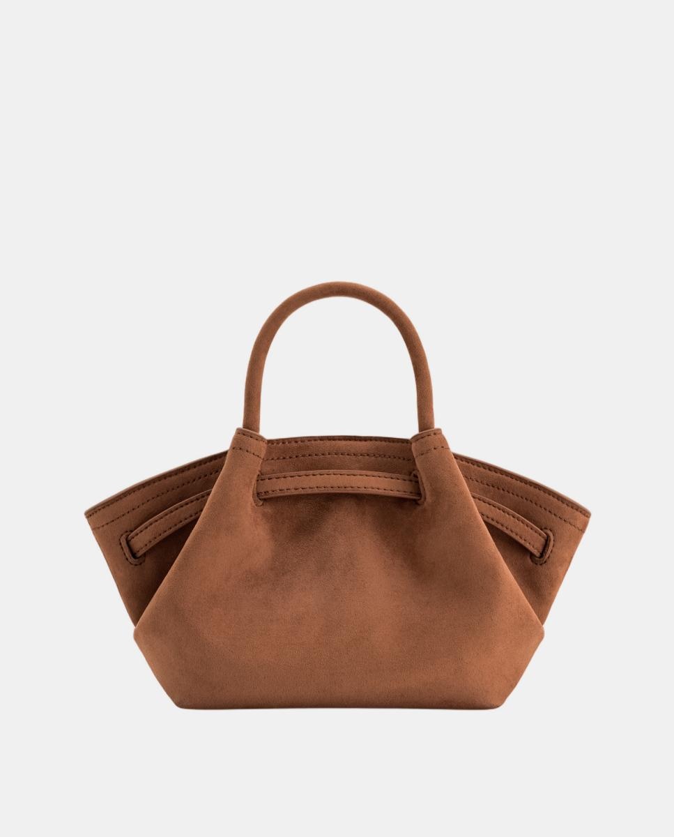 Mala Tipo Tote Mini Modelo Hana Castanho-3