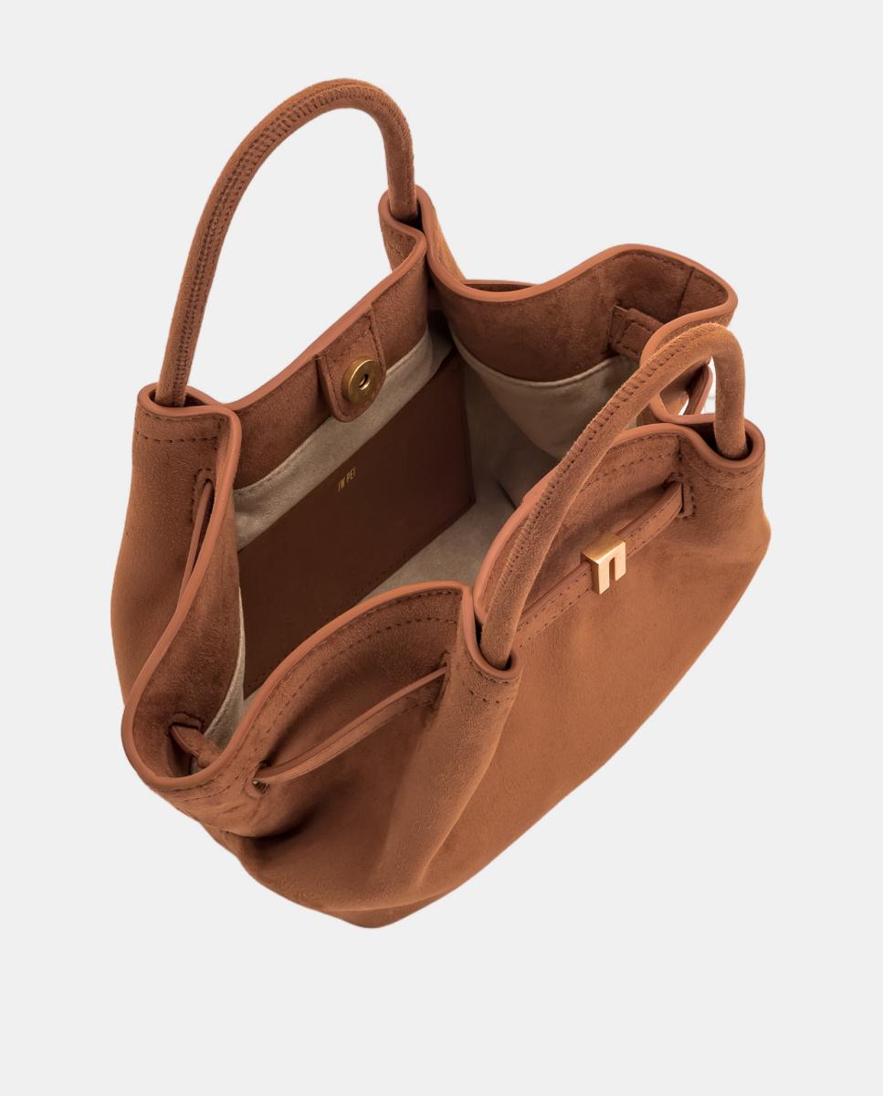 Mala Tipo Tote Mini Modelo Hana Castanho-4