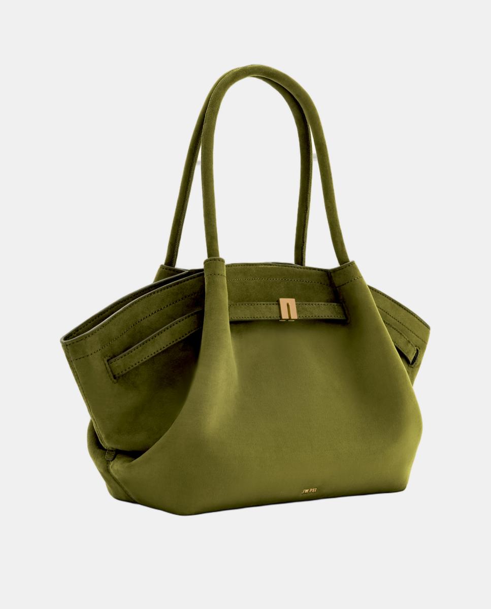 Mala Tipo Tote Média Modelo Hana Verde-escuro-2