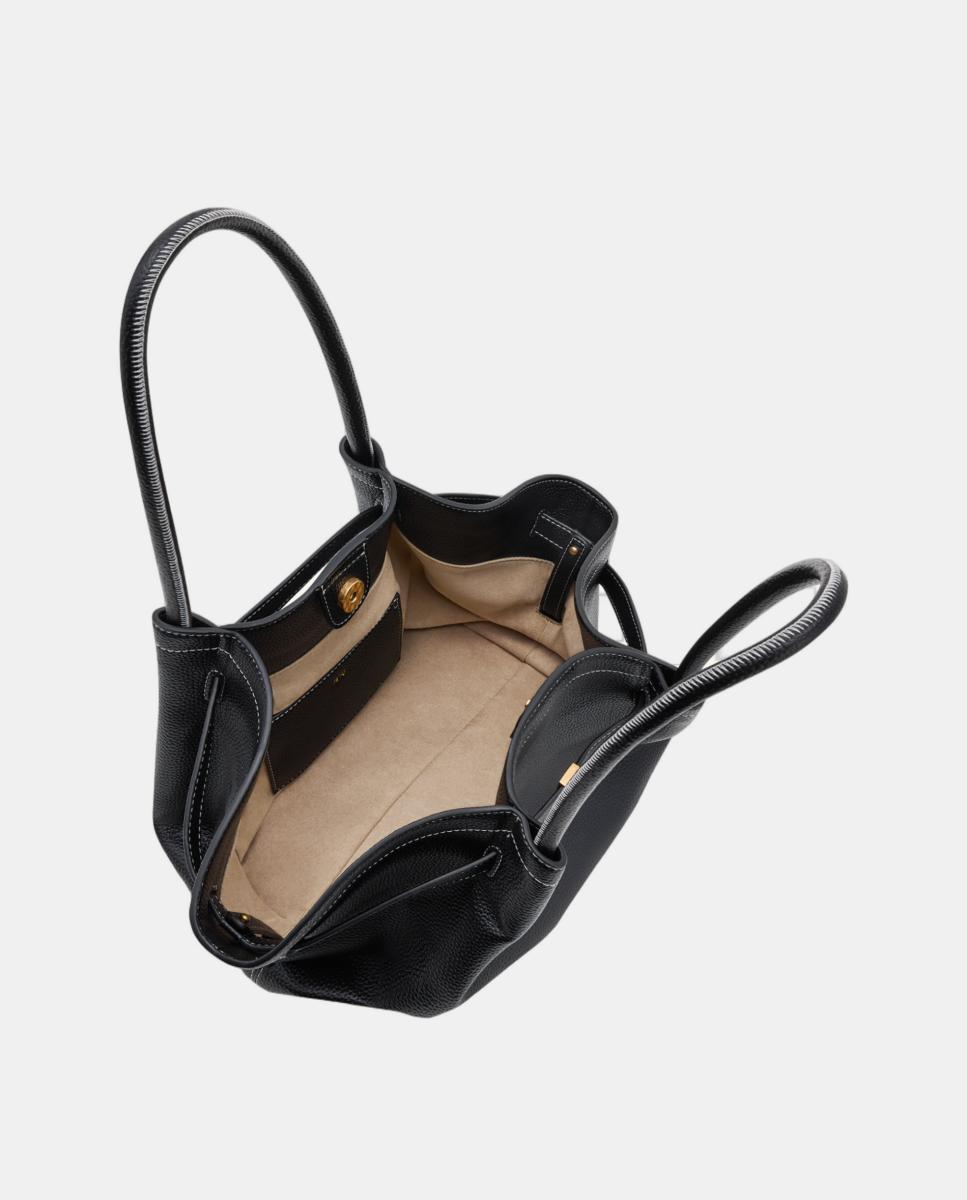 Mala Tipo Tote Média Modelo Hana Preto-4
