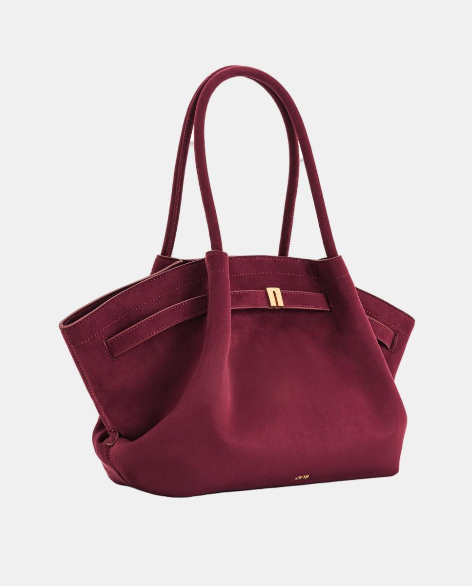 Mala Tipo Tote Média Modelo Hana Bordeaux-2