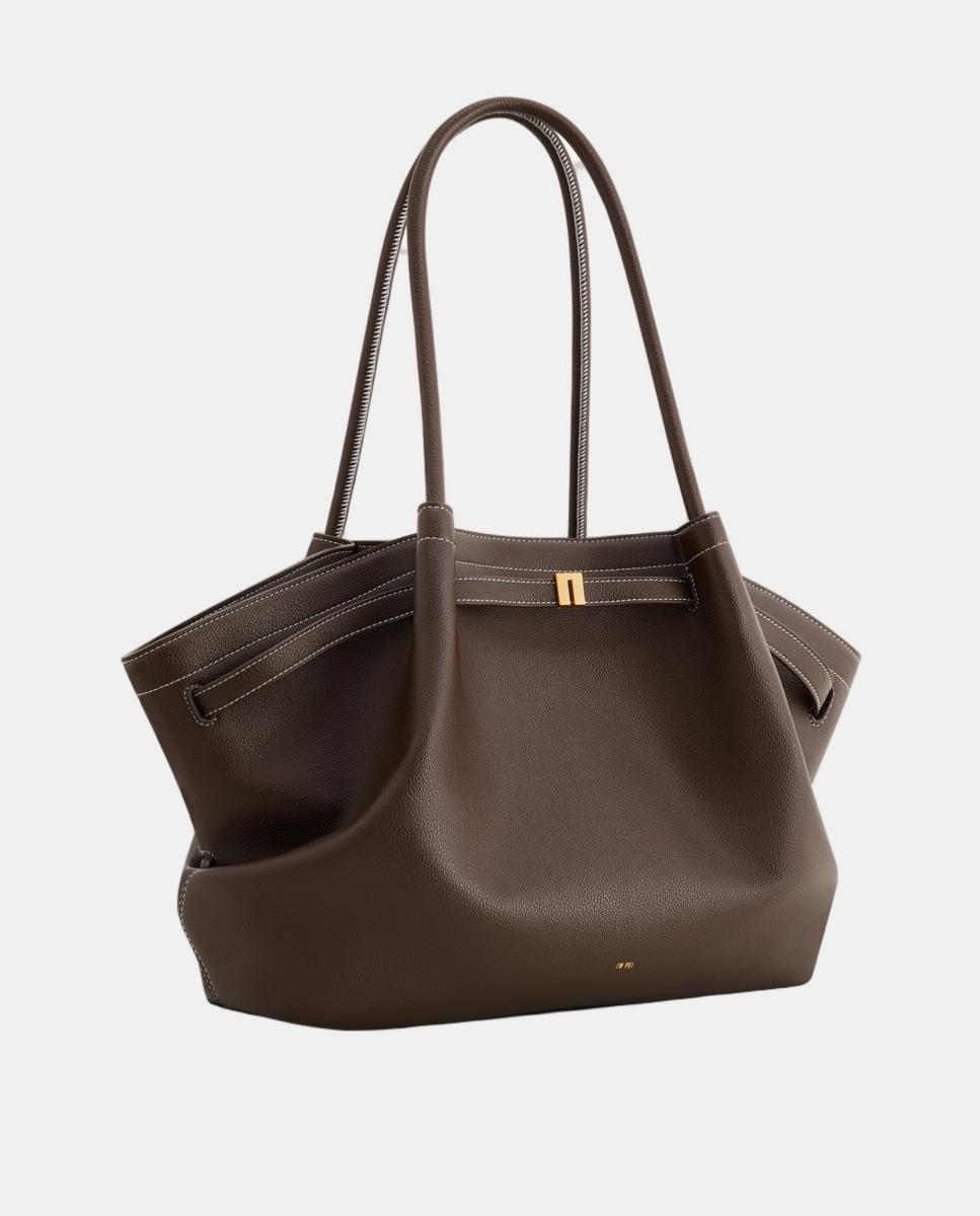 Mala Tipo Tote Grande Modelo Hana Castanho-escuro-2