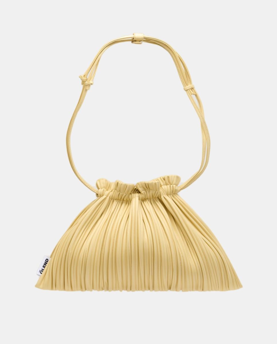 Mala de Ombro Modelo Shell Bag Amarelo-1