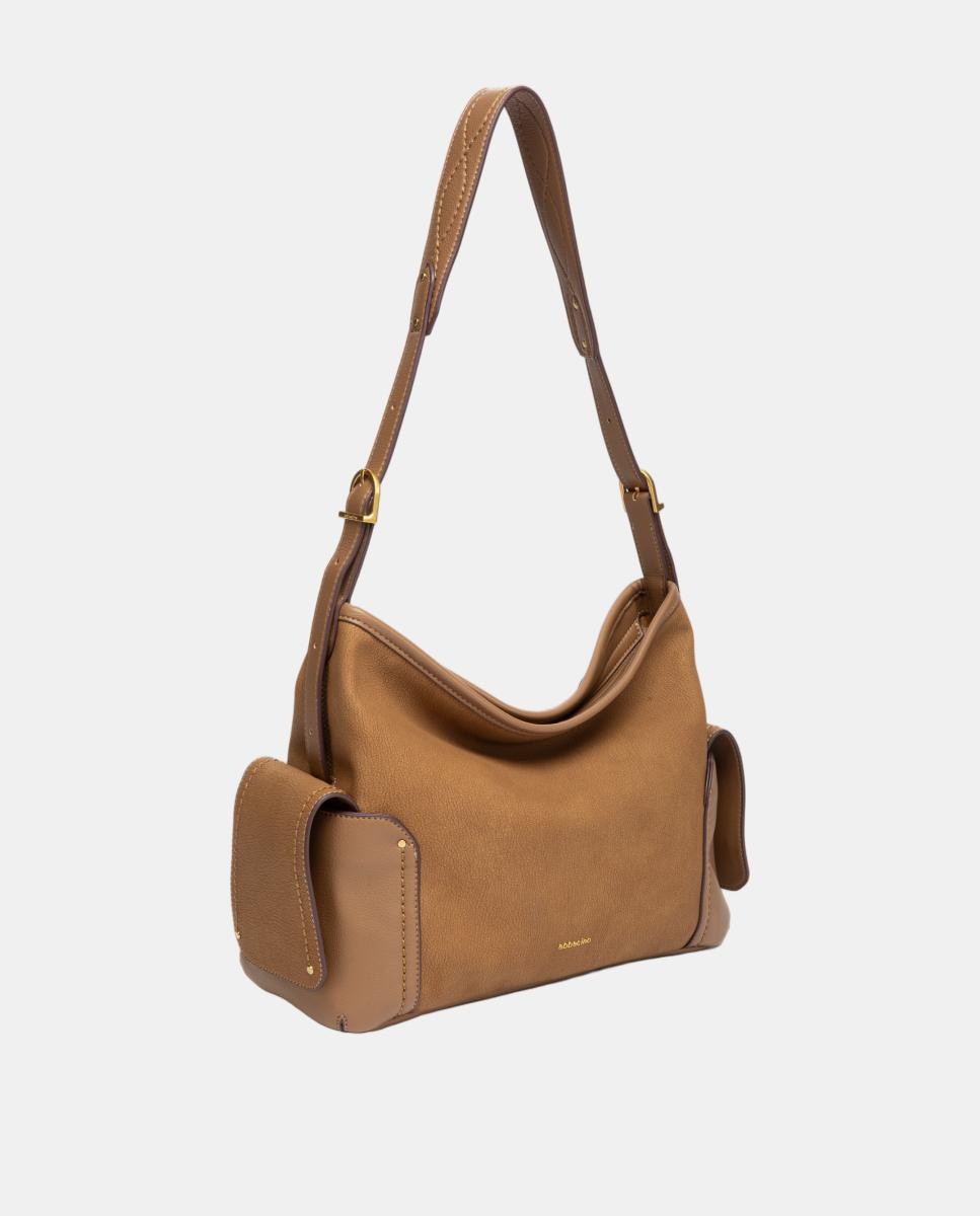 Mala de Ombro Multibolsos em Materiais Reciclados Amarelo-2