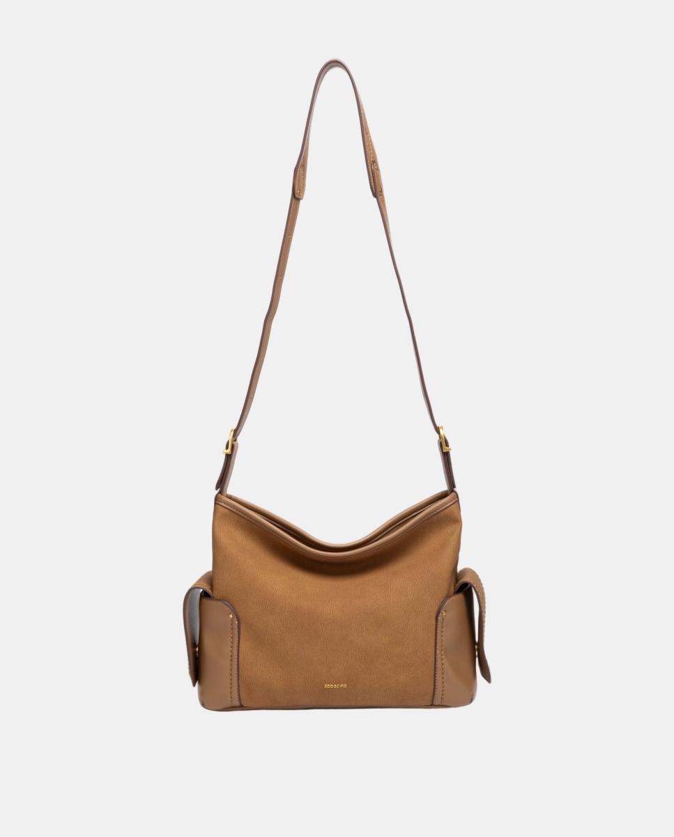 Mala de Ombro Multibolsos em Materiais Reciclados Amarelo-4