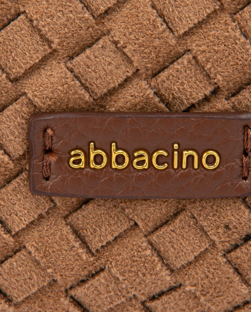 Mala a Tiracolo Entrançada Castanho-7