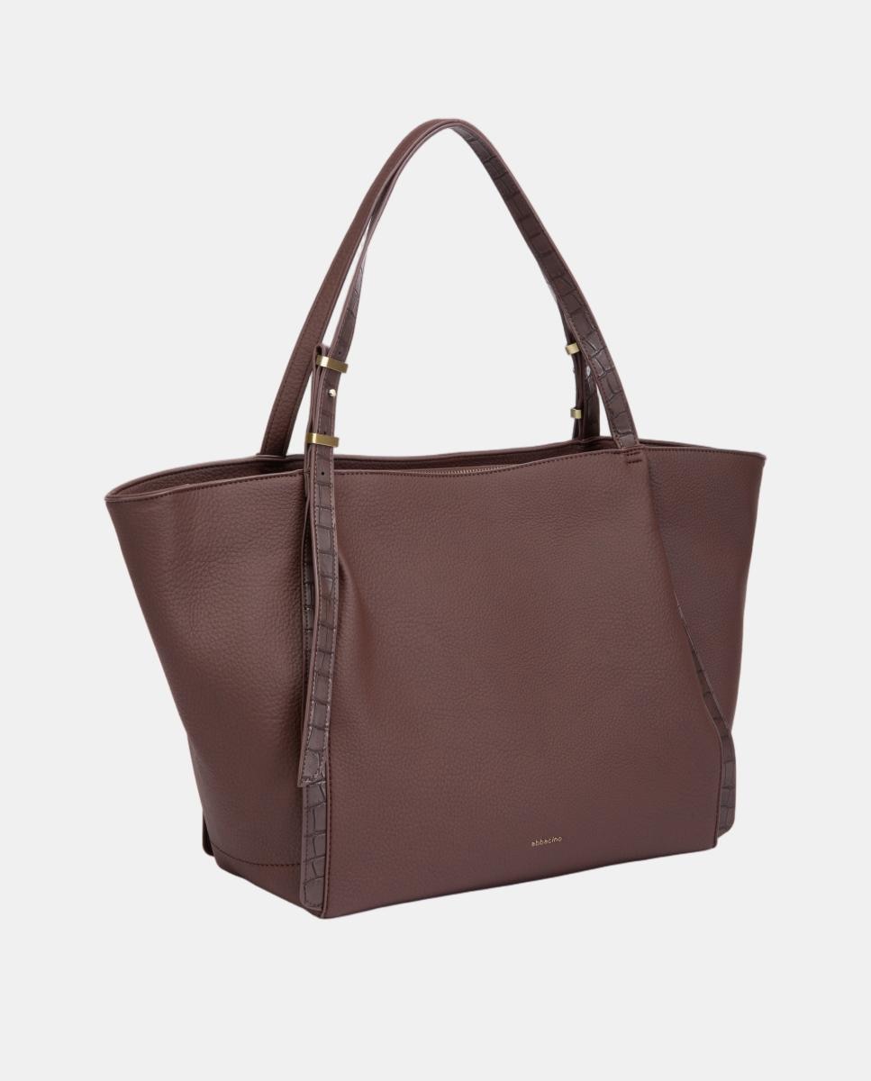 Mala Shopper em Materiais Reciclados Vermelho/Grená-2