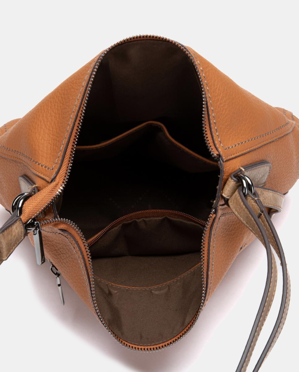 Mala Multifunções em Materiais Reciclados Castanho-6
