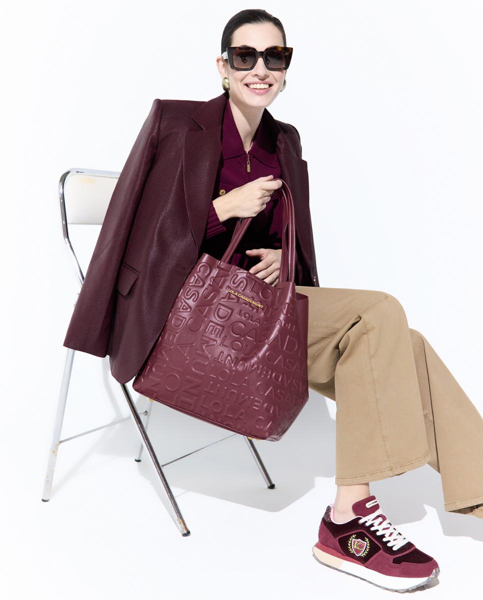 Shopper básico monograma - Lola Casademunt - Burdeos Burdeos-10