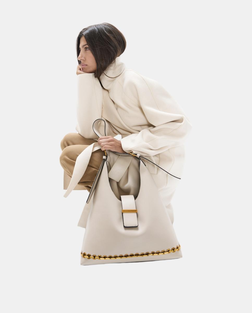 Mala Hobo com Ilhoses Creme-7