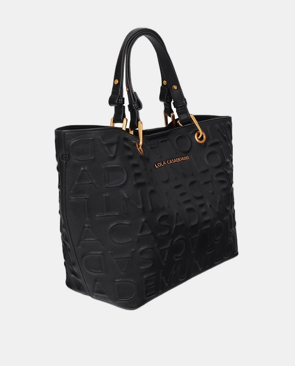 Mala Shopper com Efeito de Couro Castanho-2