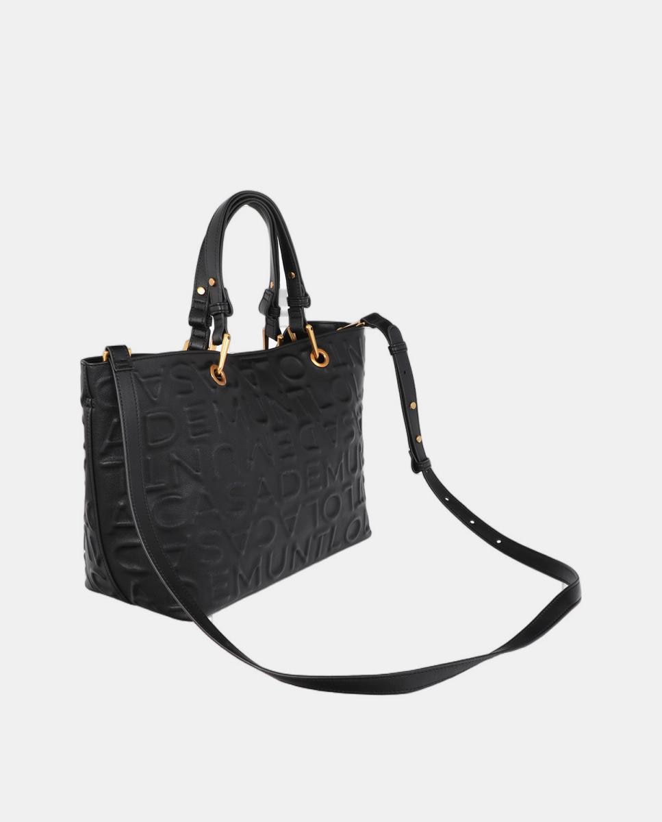 Mala Shopper com Efeito de Couro Castanho-4