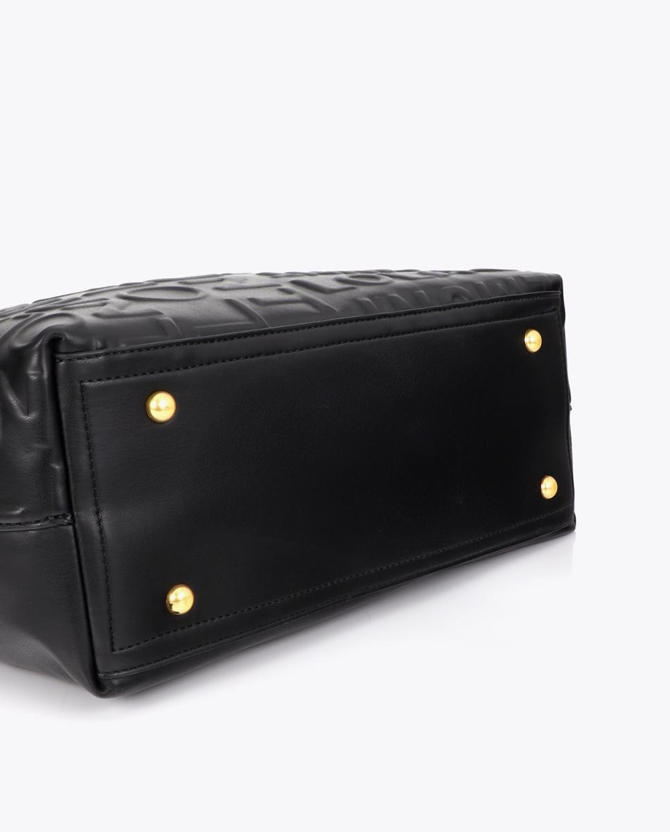 Mala Shopper Básica com Monograma Preto-7