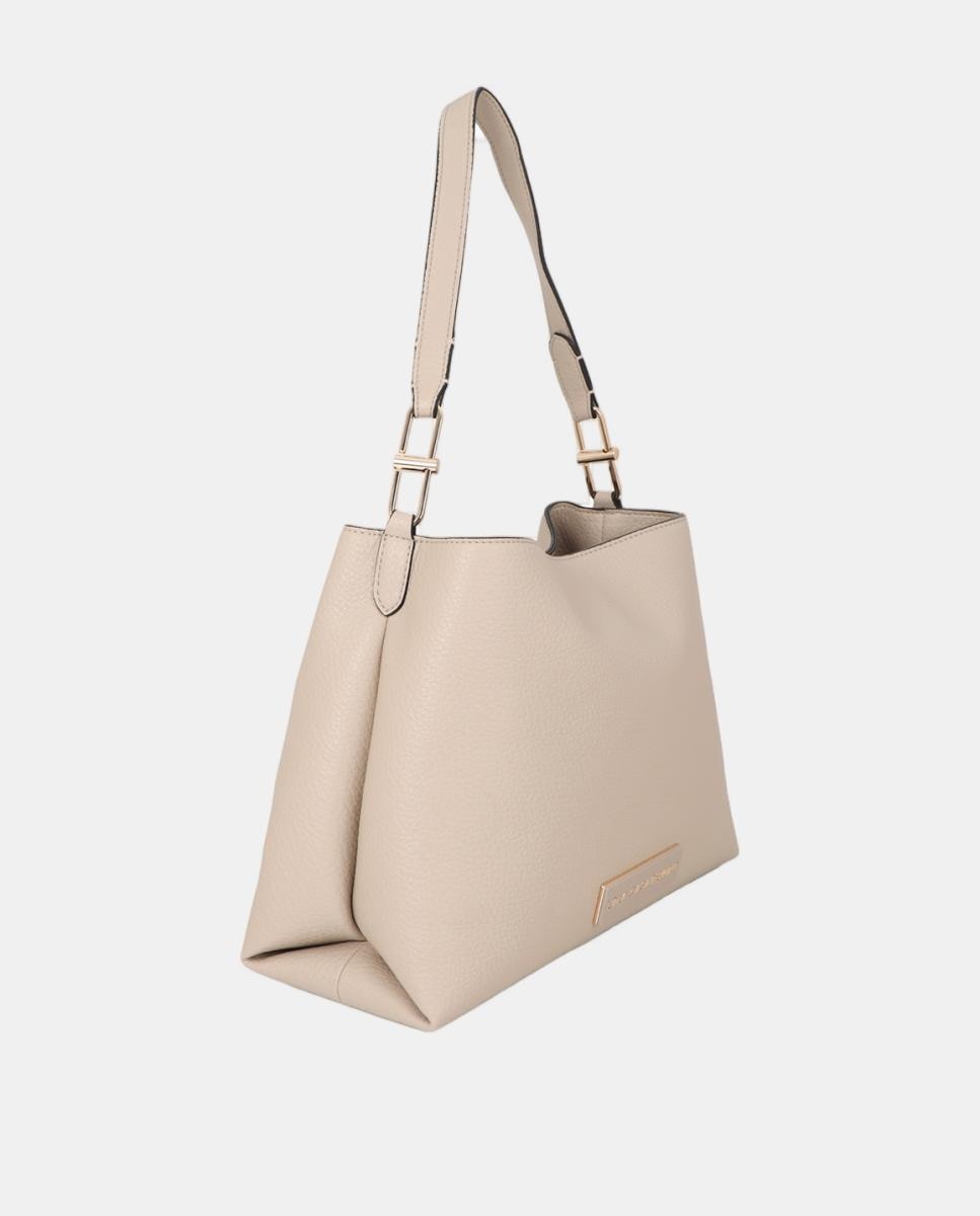 Mala Shopper de Efeito de Couro Cru-2