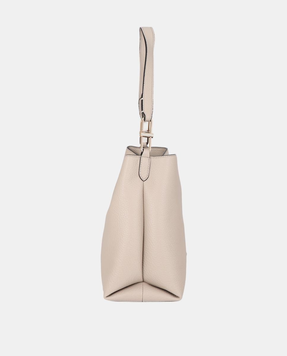 Mala Shopper de Efeito de Couro Cru-3
