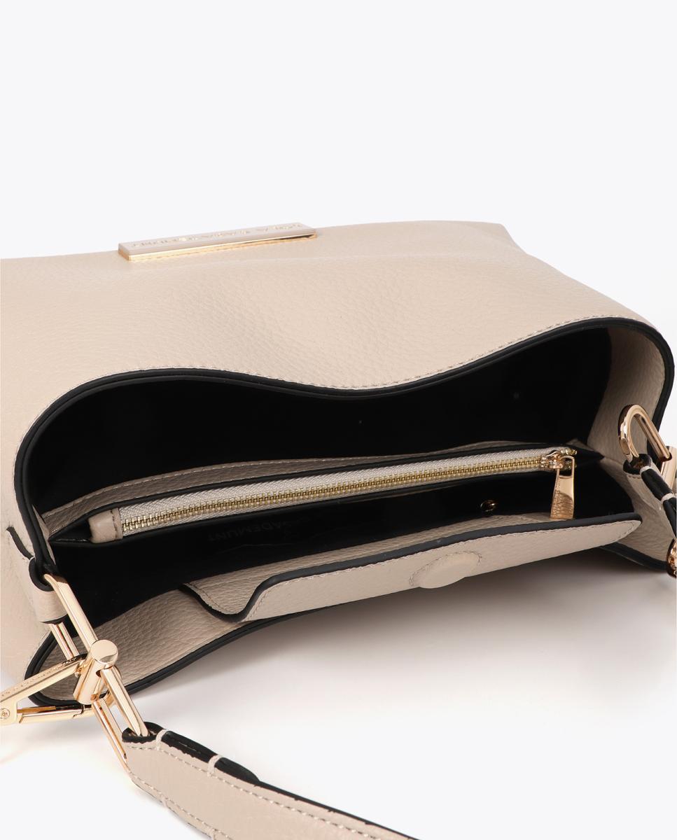 Mala Shopper de Efeito de Couro Cru-5
