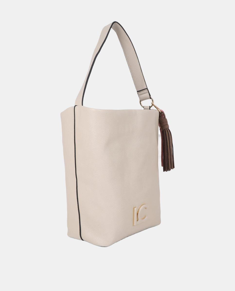 Mala Shopper de Efeito de Couro Cru-2