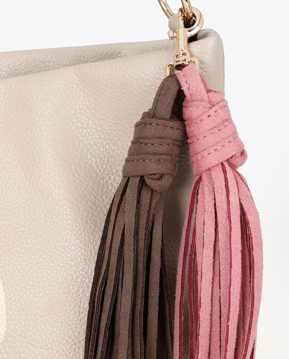 Mala Shopper de Efeito de Couro Cru-6