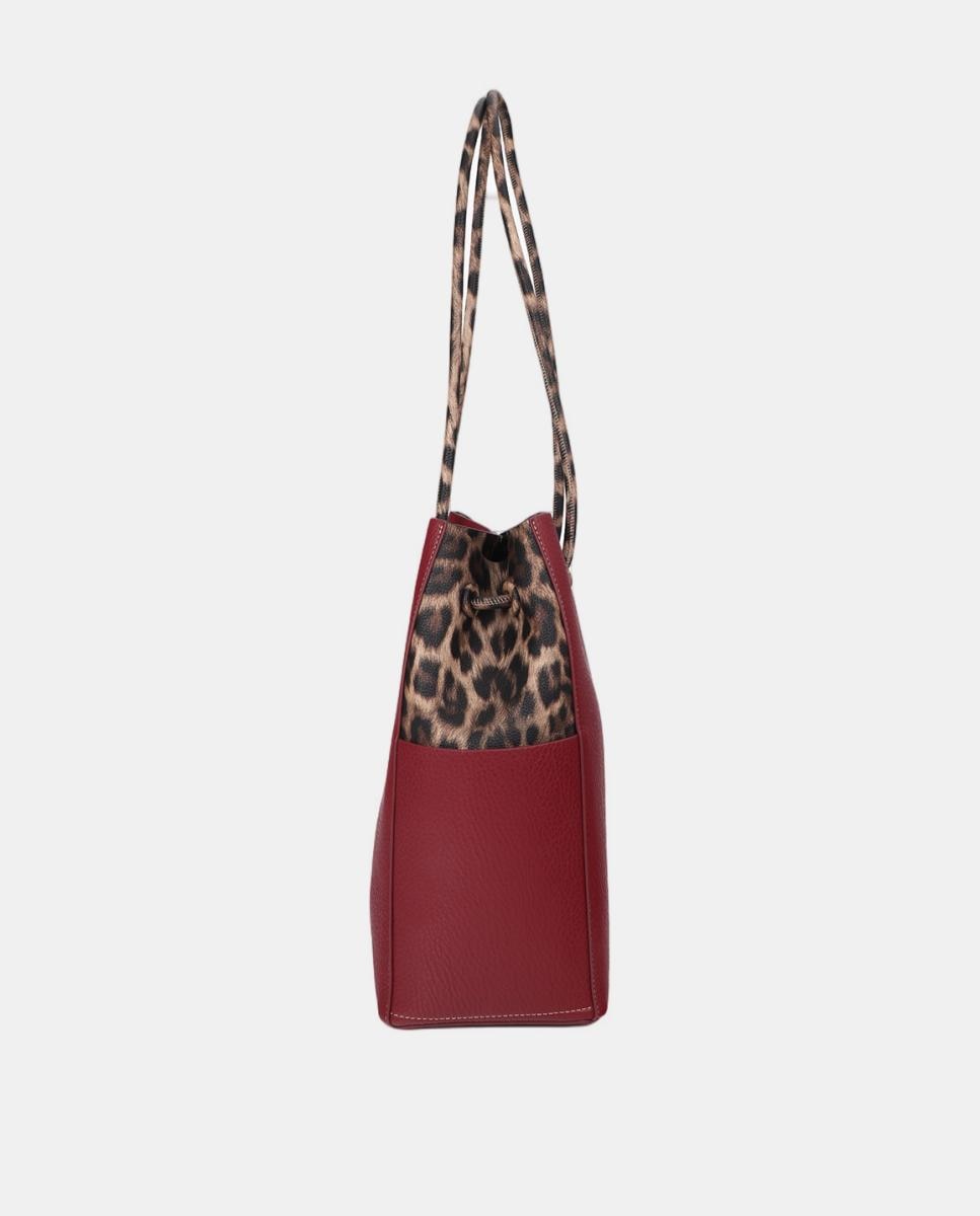 Mala Shopper Bicolor Vermelho-3