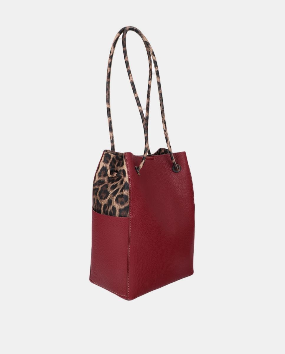Mala Shopper Bicolor Vermelho-4