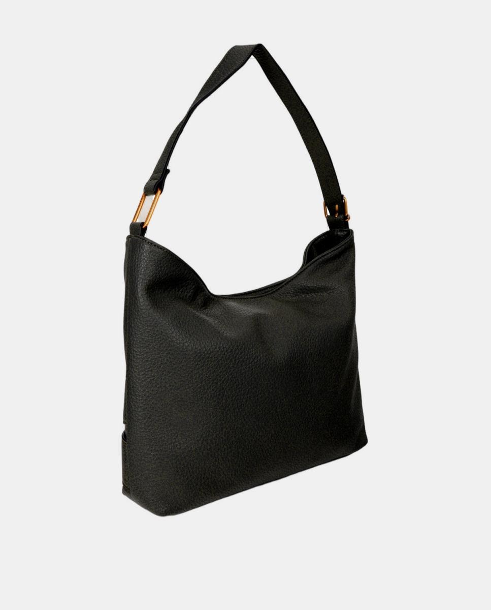 Bolso hobo con detalle de cinturón - Lola Casademunt - Negro Negro-4
