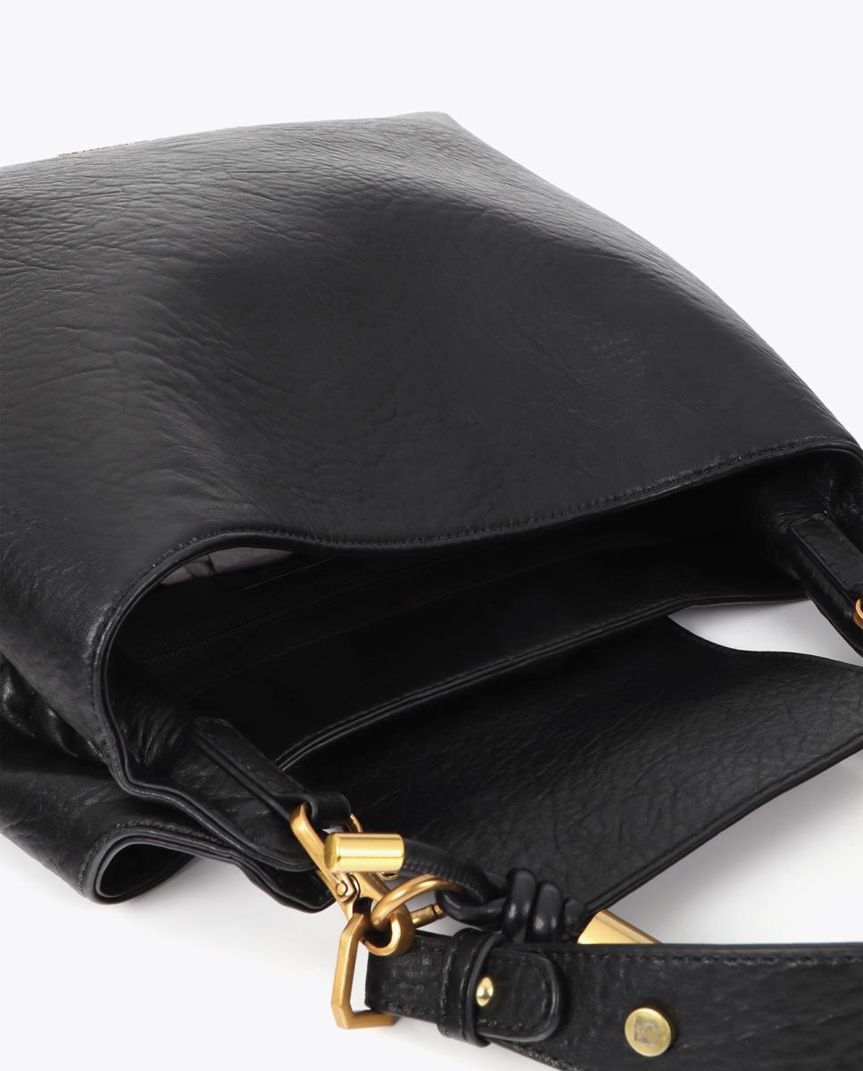 Shopper LOLA CASADEMUNT 1981 de efecto cuero - Negro Negro-5