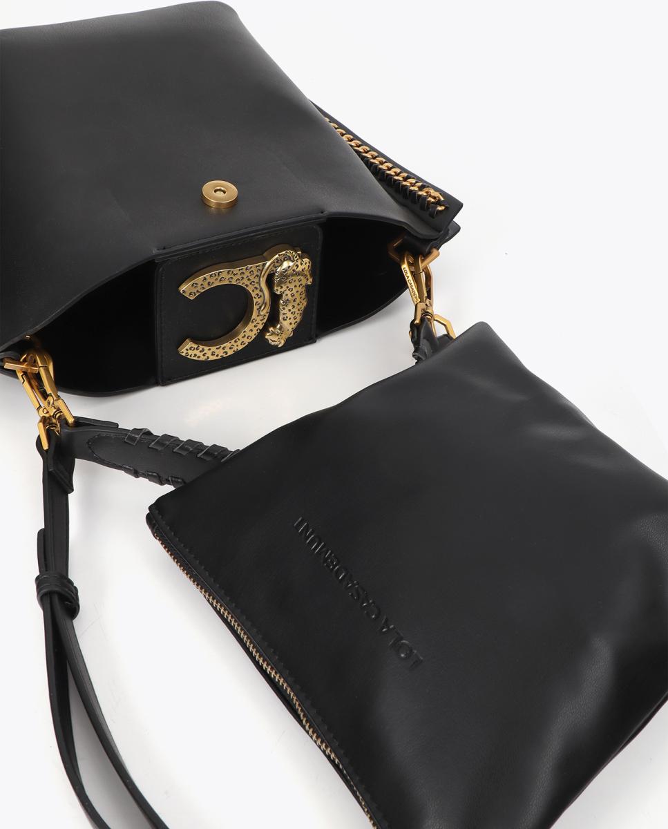 Imagen 5 de Bolso cruzado con detalle de cadena - Lola Casademunt - Negro Negro