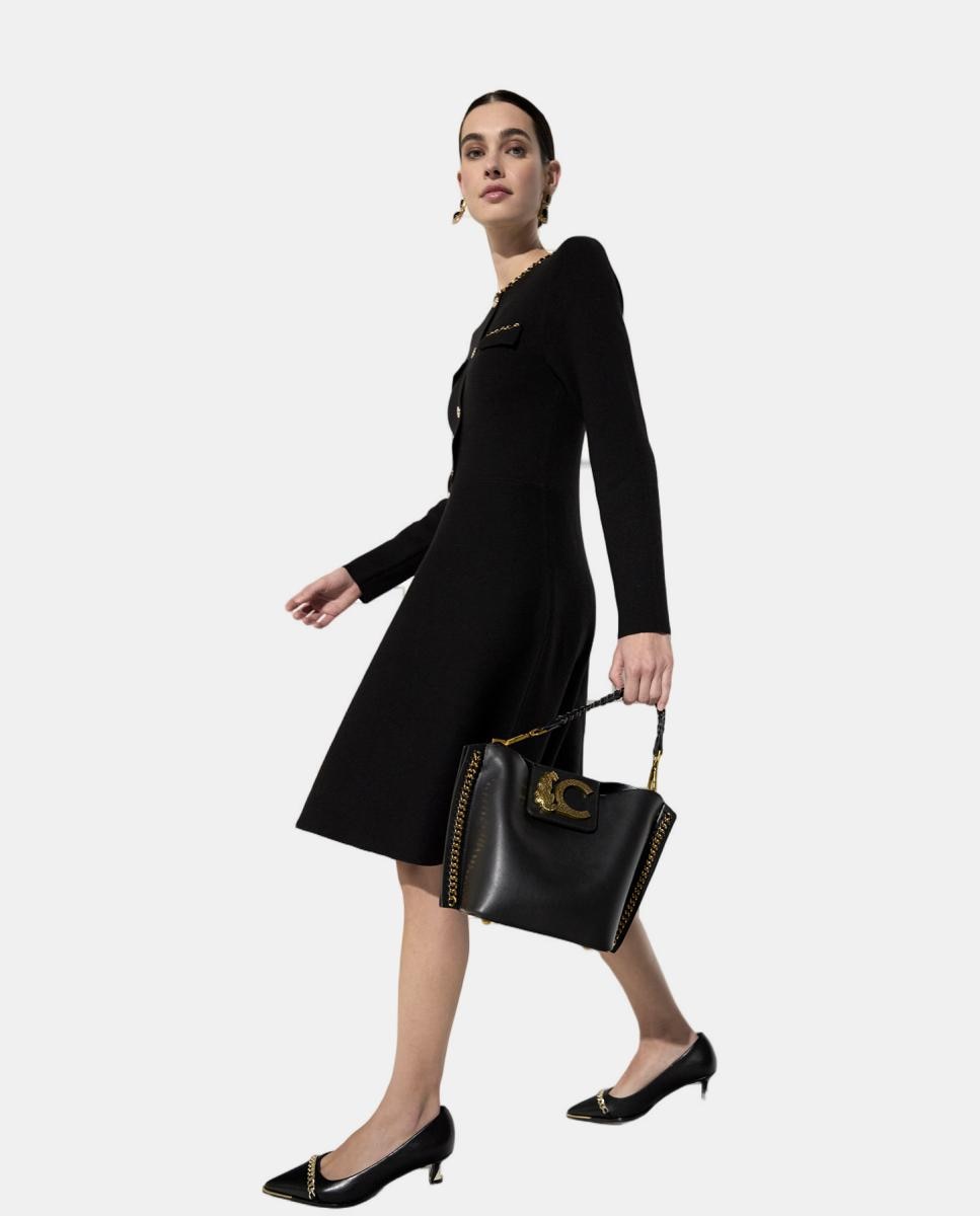 Imagen 7 de Bolso cruzado con detalle de cadena - Lola Casademunt - Negro Negro