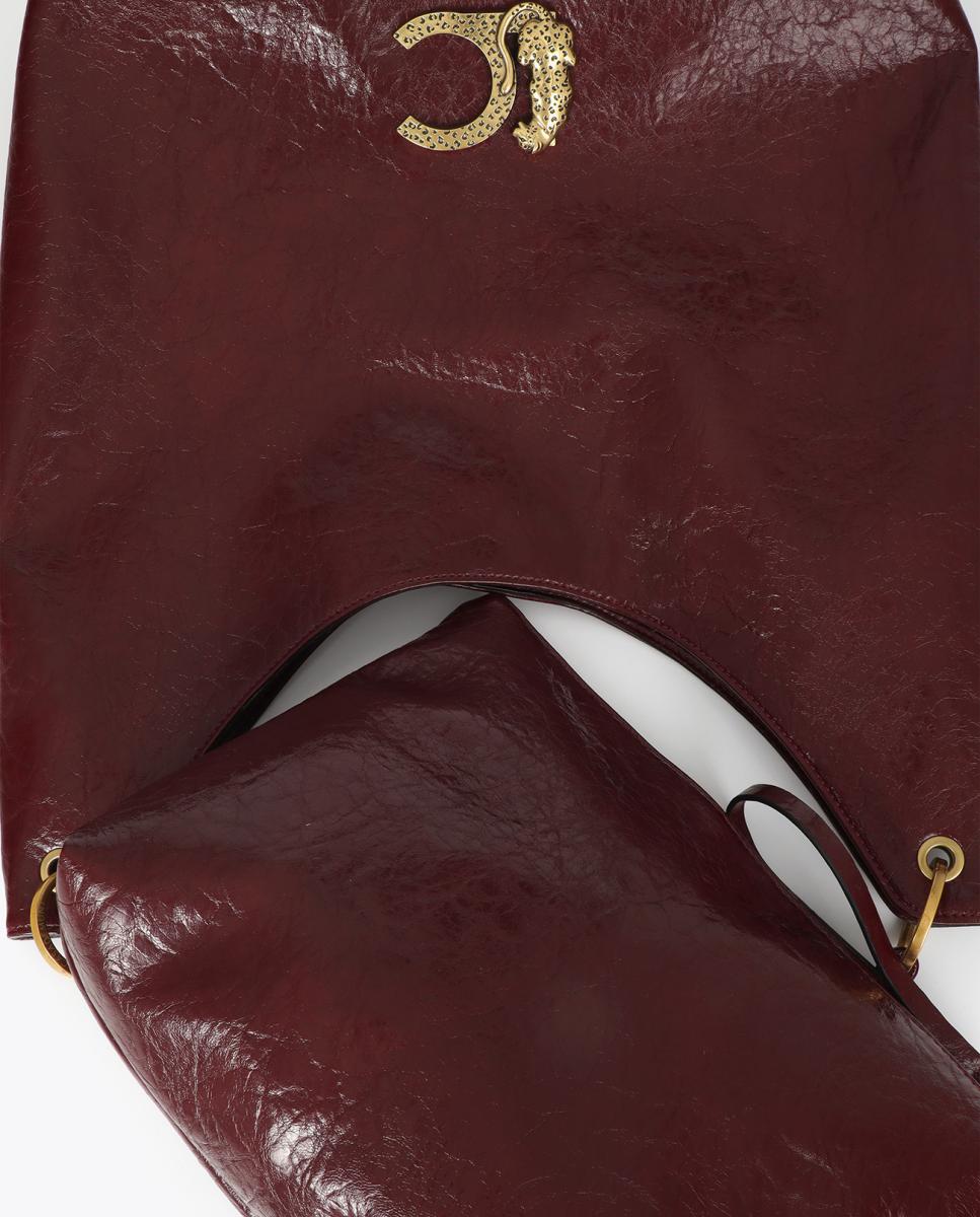 Imagen 5 de Shopper con detalle de asa trenzada - Lola Casademunt - Burdeos Burdeos