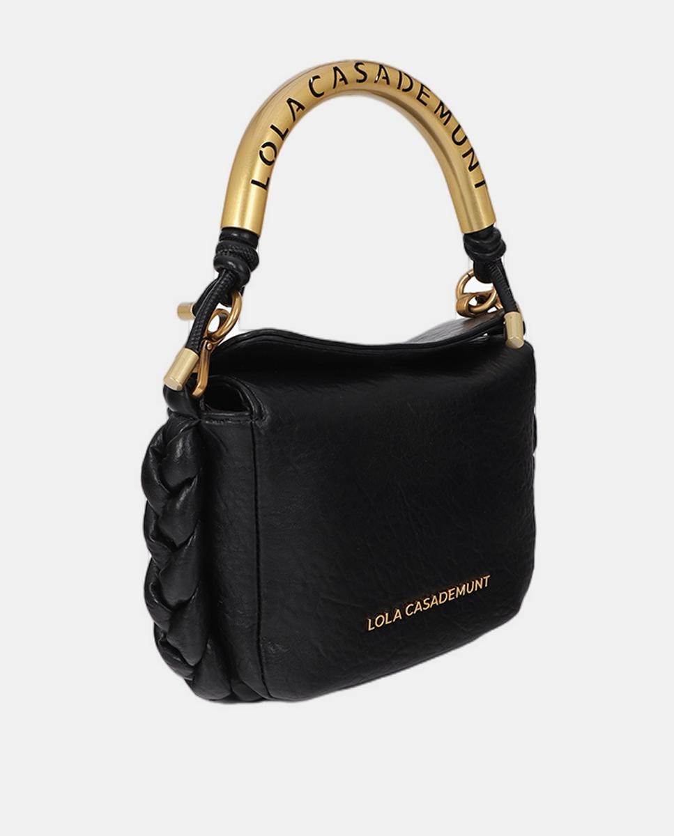 Bolso bandolera pequeño LOLA CASADEMUNT 1981 - Negro Negro-2