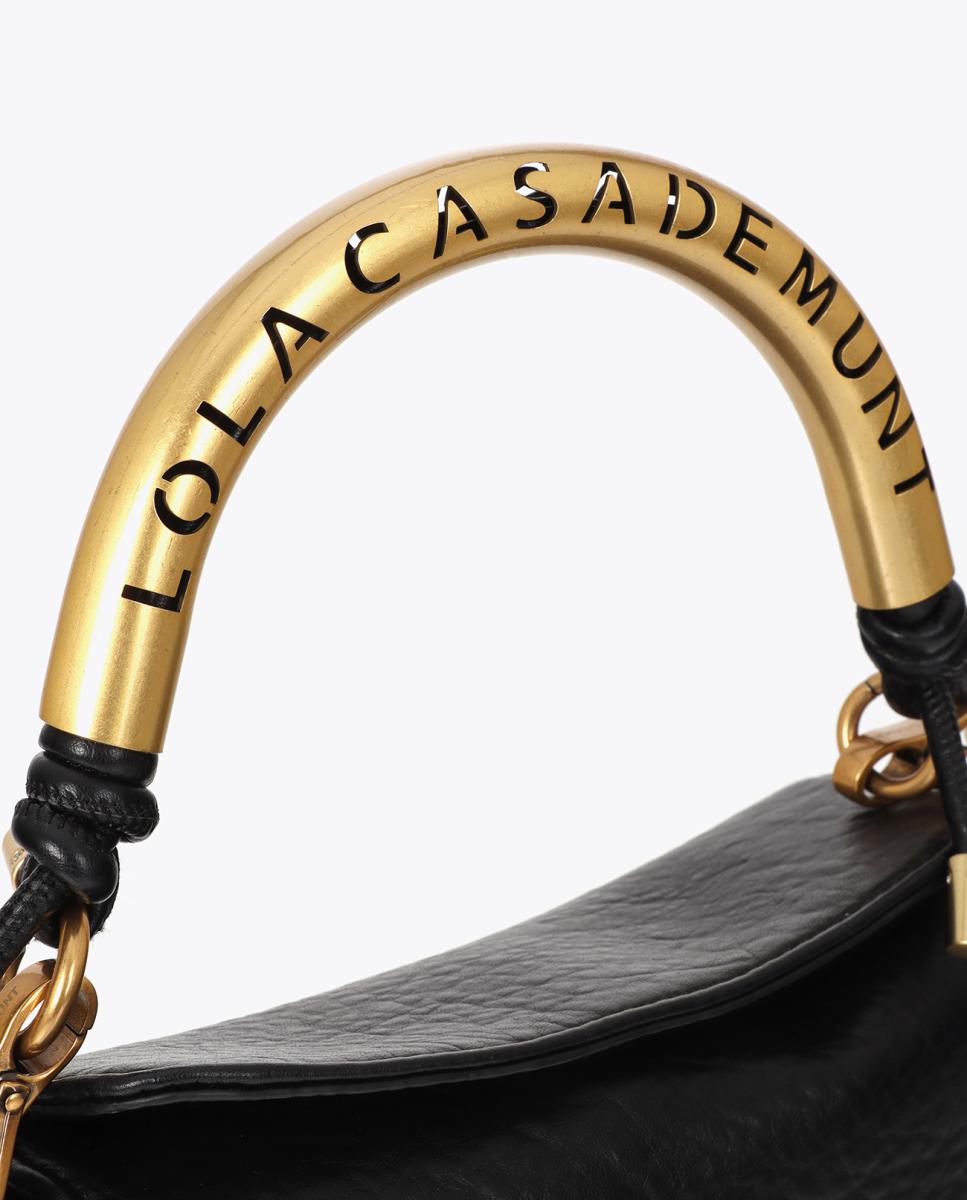 Bolso bandolera pequeño LOLA CASADEMUNT 1981 - Negro Negro-6