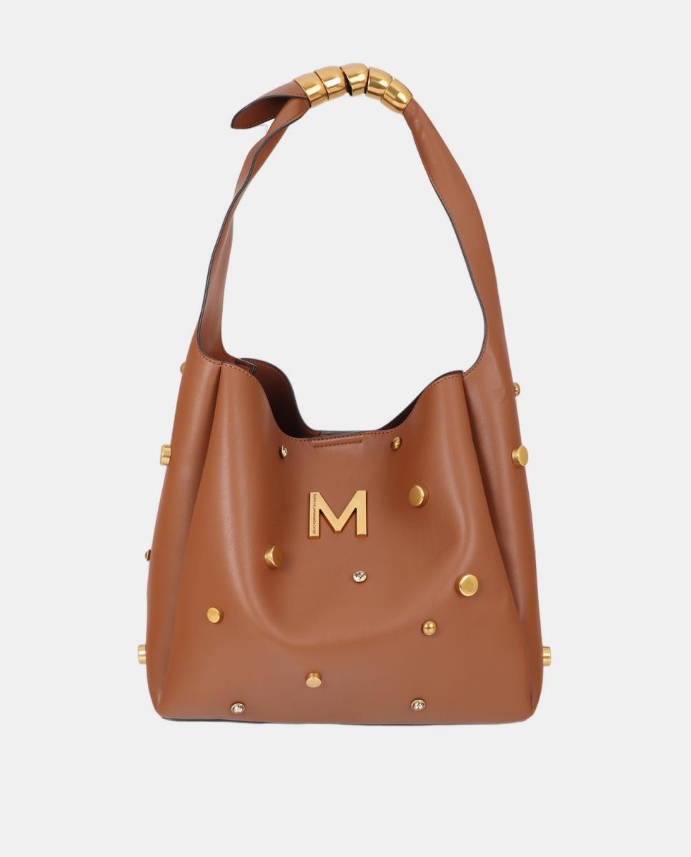 Imagen 1 de Shopper con remaches variados - Lola Casademunt - Marrón claro Marrón claro