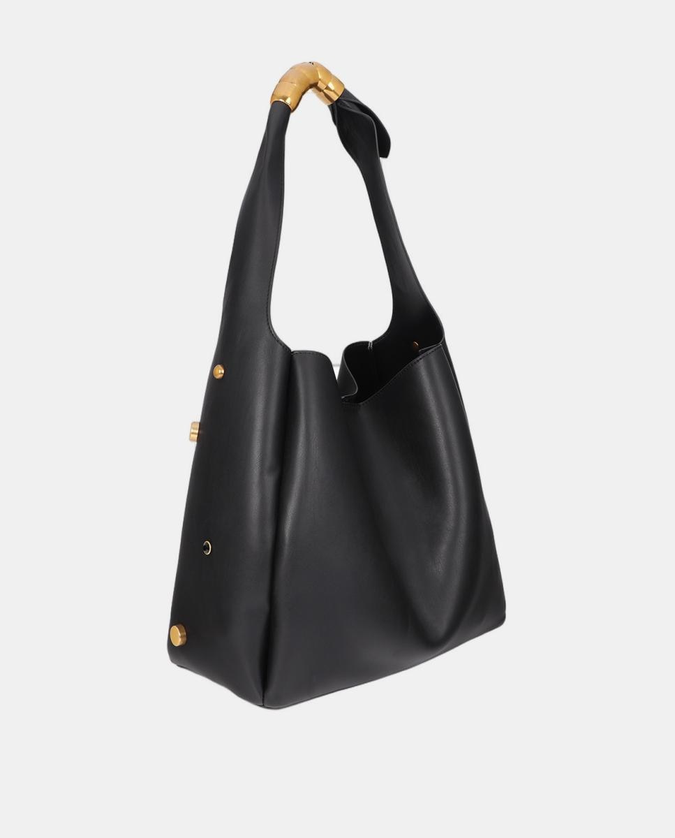 Mala Shopper com Rebites Variados Preto-4