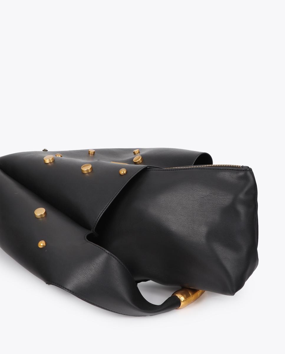 Mala Shopper com Rebites Variados Preto-5