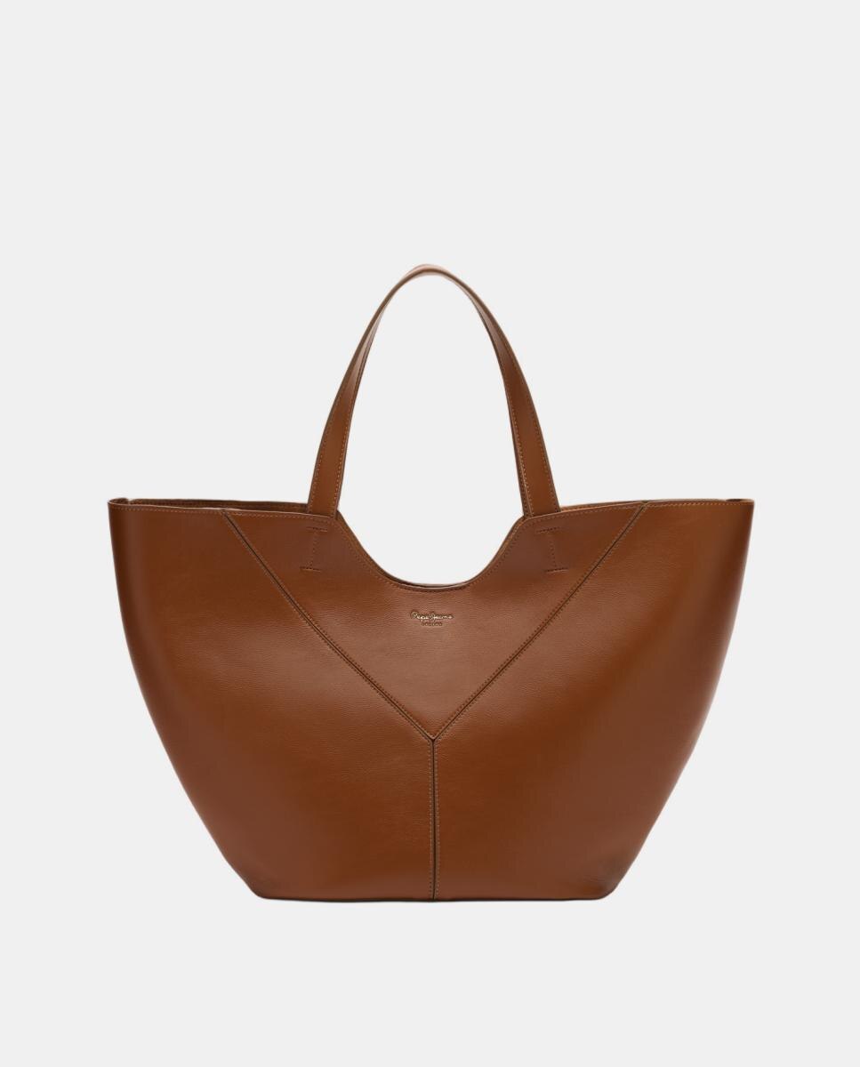 Imagem 0 de Mala Shopper Grande com Detalhe de Costuras em Forma de Y