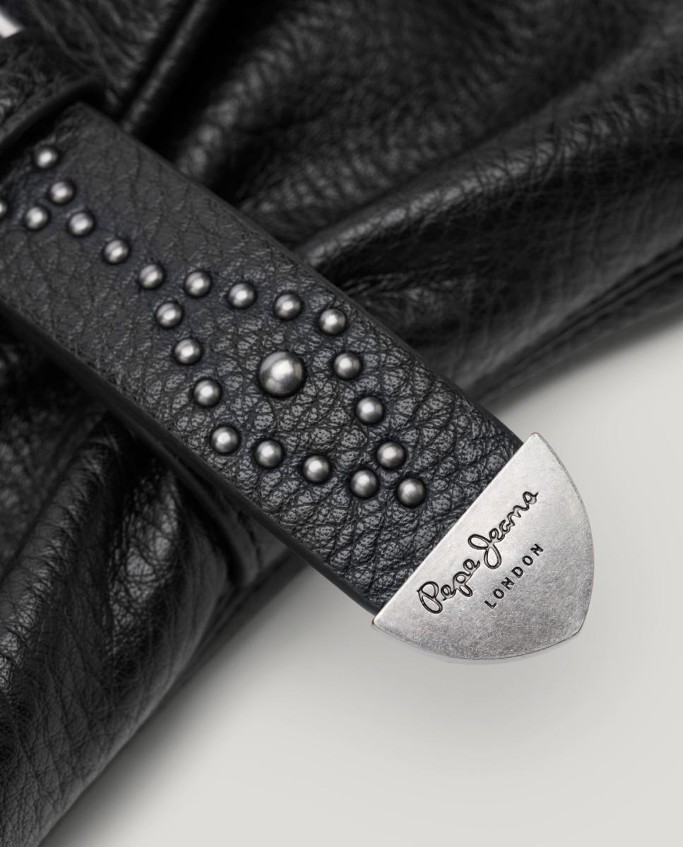 Mala de Mão Dobrável com Correia para Levar ao Ombro e Fivela Decorativa Preto-5