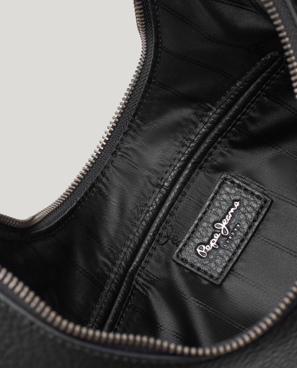 Mala a Tiracolo com Fivela Decorativa Preto-6