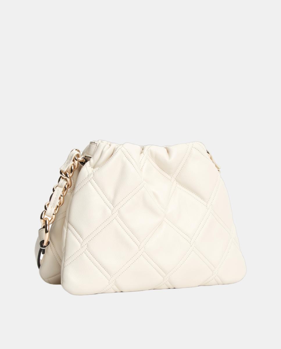 Mala com Efeito Acolchoado Branco-2