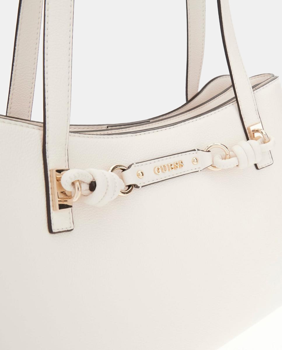 Bolso de hombro grande con cierre imantado - Guess - Blanco Blanco-2