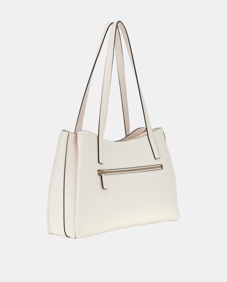 Bolso de hombro grande con cierre imantado - Guess - Blanco Blanco-4