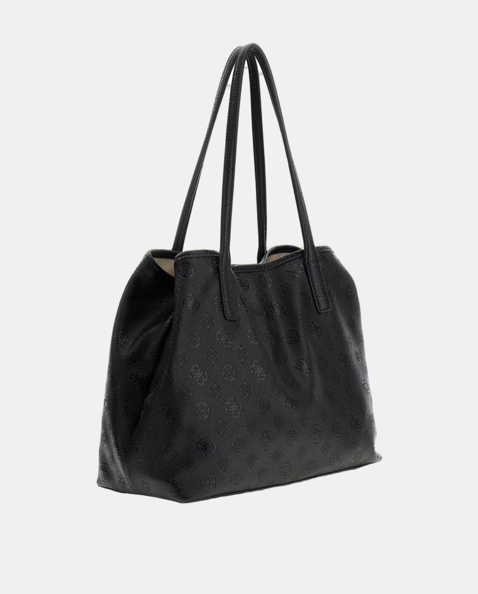 Mala de Ombro Tipo Tote com Fecho Magnético e Pochette Preto-2