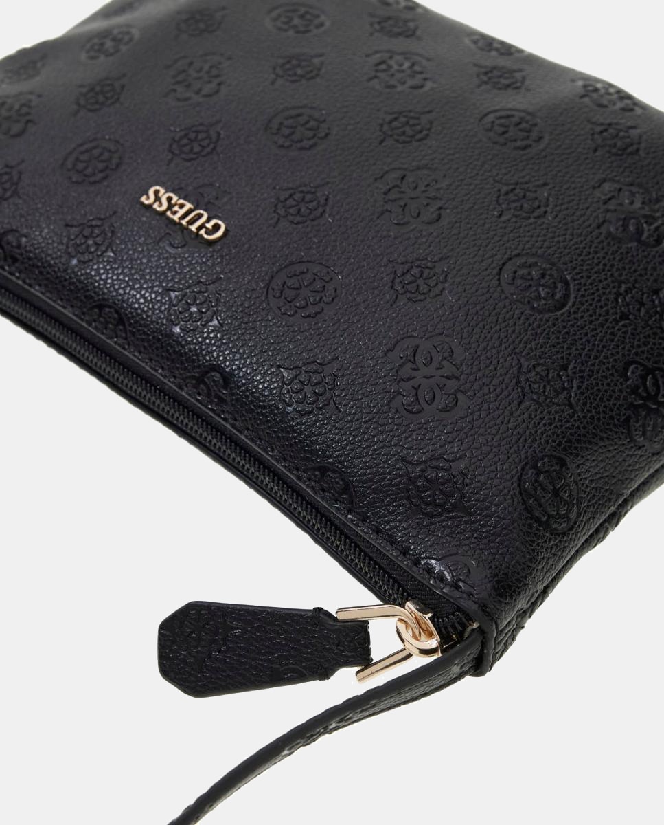 Mala de Ombro Tipo Tote com Fecho Magnético e Pochette Preto-4