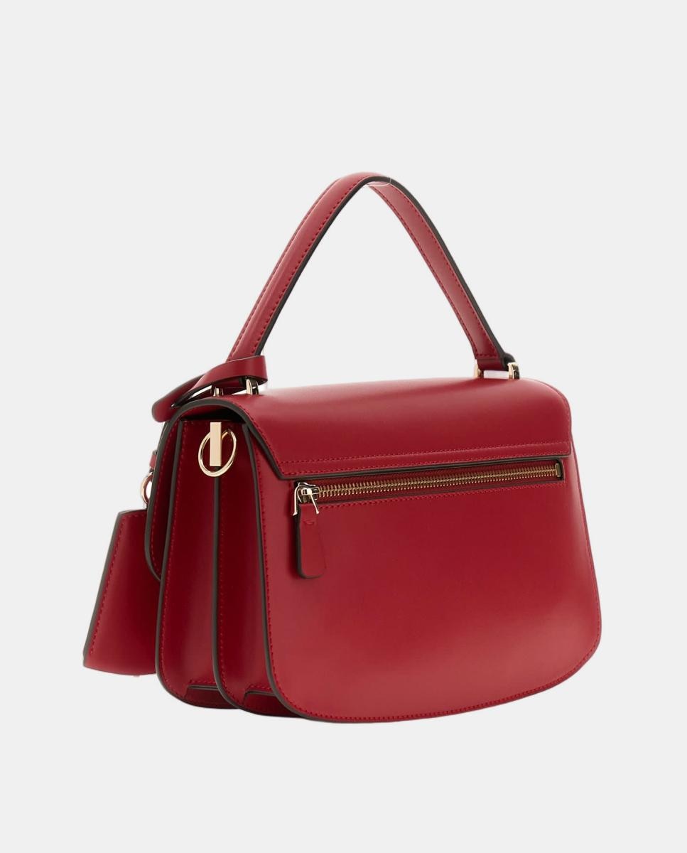 Mala a Tiracolo com Aba de Fecho Magnético Vermelho-3