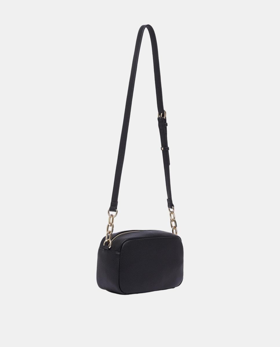 Mala a Tiracolo com Bolso Externo Preto-2