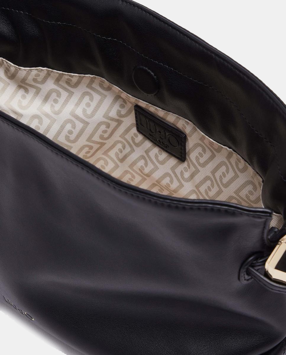 Bandolera con frunces en los laterales - LIUJO - Negro Negro-7