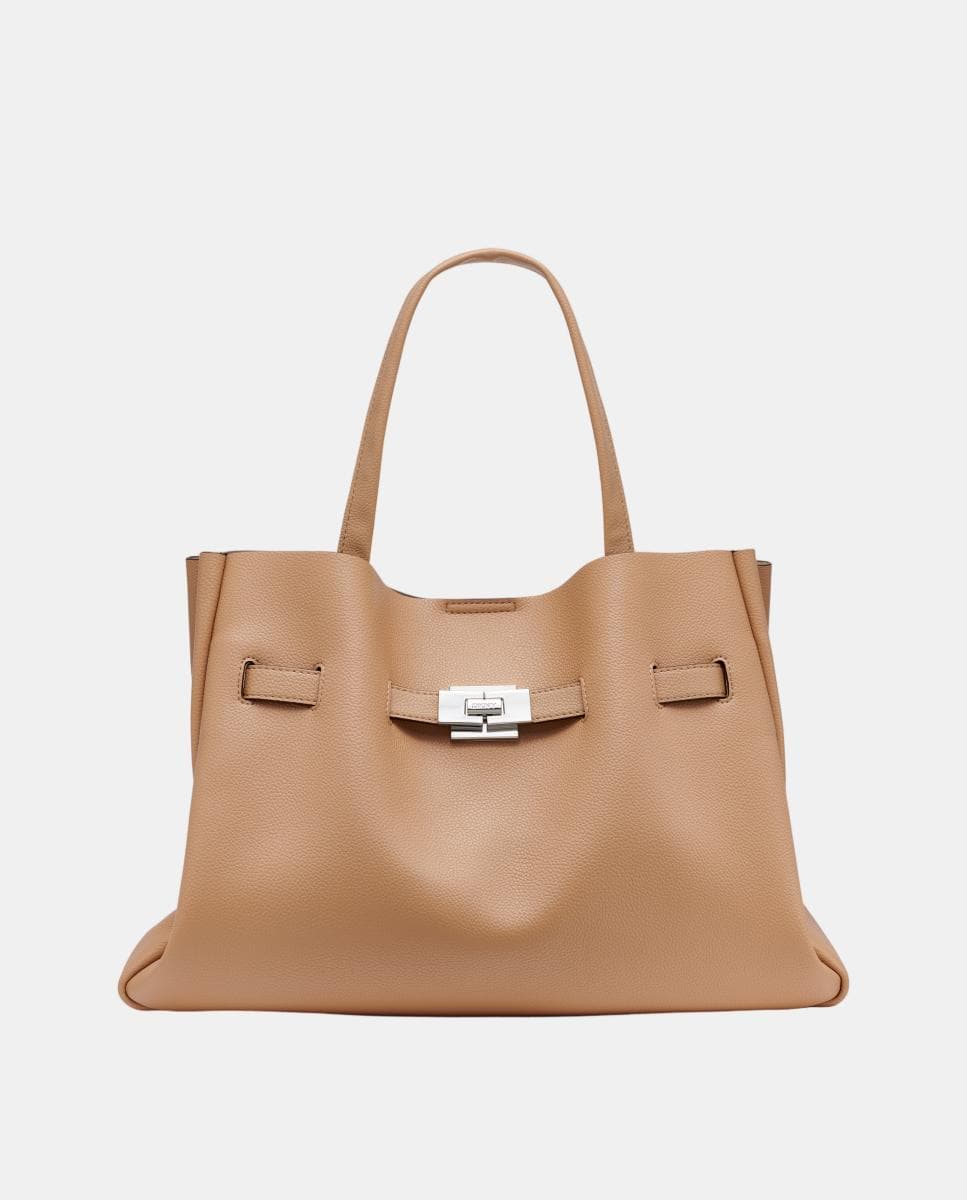 Imagen 0 de Bolso satchel Bryar de DKNY Camel