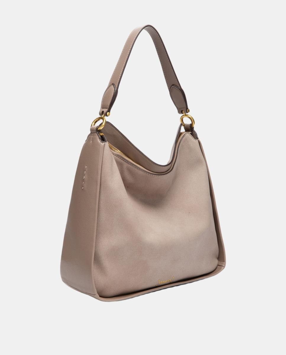 Bolso de hombro en materiales reciclados - Abbacino - Beige Beige-2