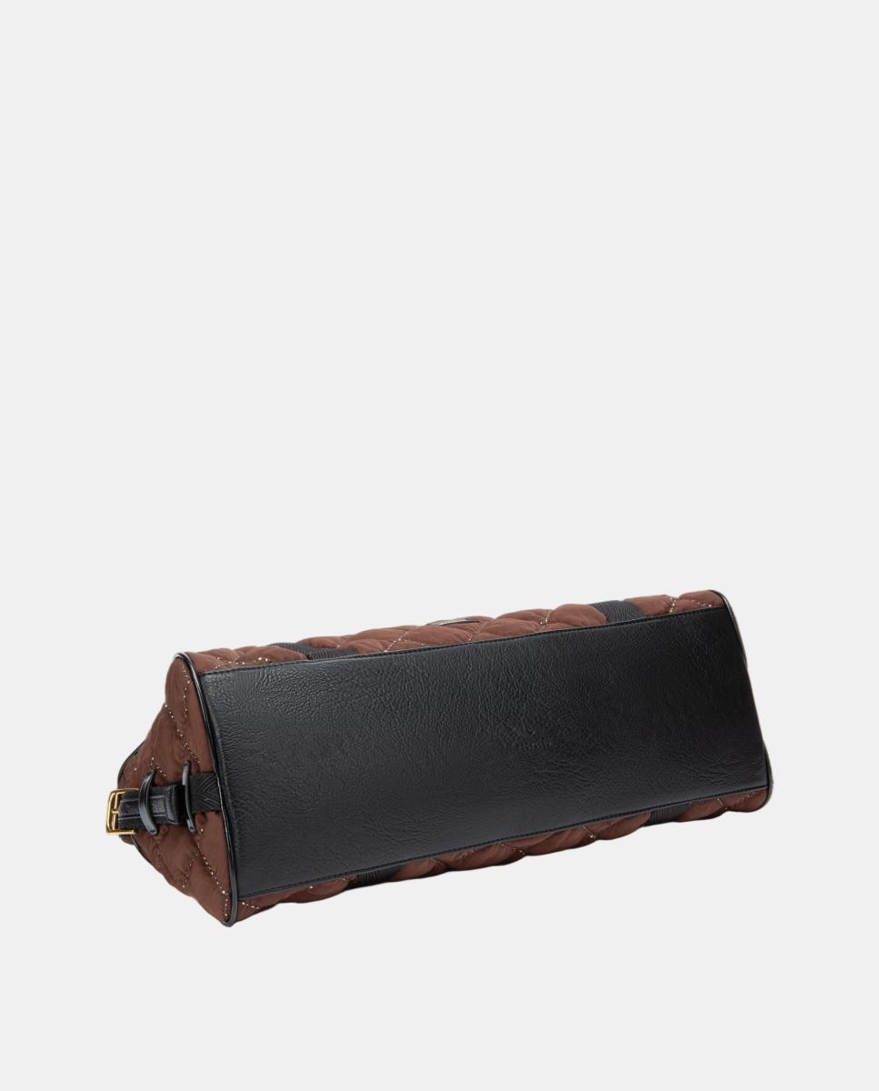 Mala de Ombro em Materiais Reciclados Taupe-4