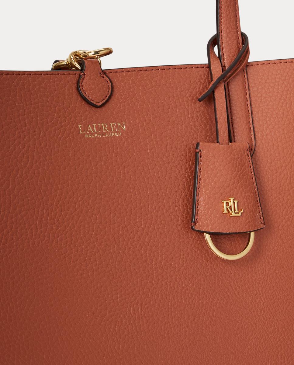 Mala Tipo Tote Reversível Média em Pele Vermelho-telha-5